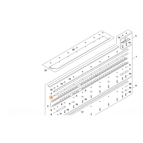 STIHL  Listwa ślizgowa noży 1000 mm / 40